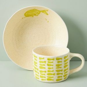 Tetra green mug set Anthropologie